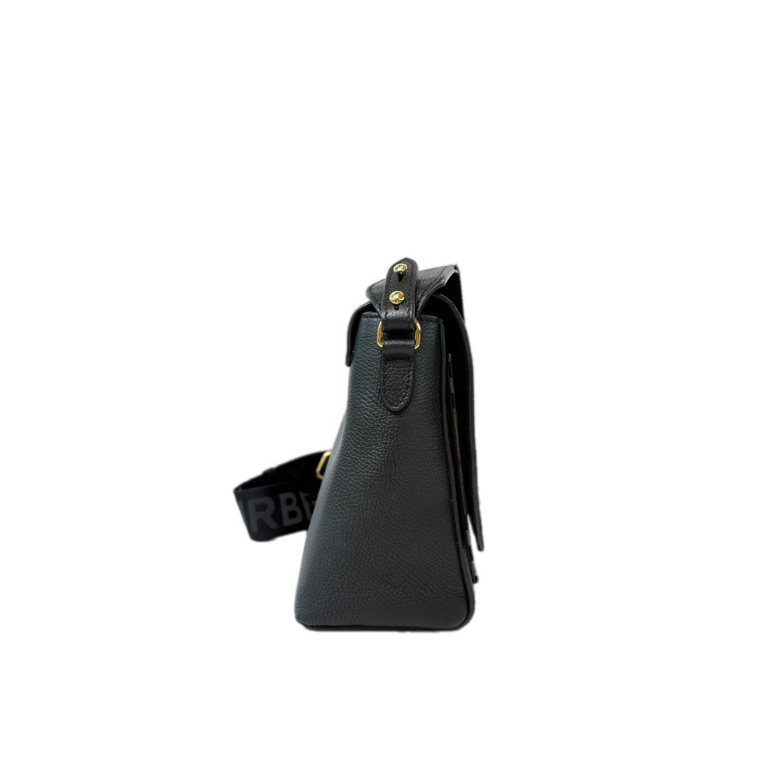 Burberry Check Note Black Strap Bag