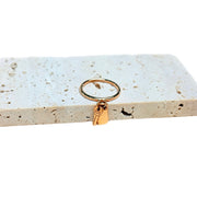 Hermes Kelly Clochette Ring Small Model Rose Gold #53