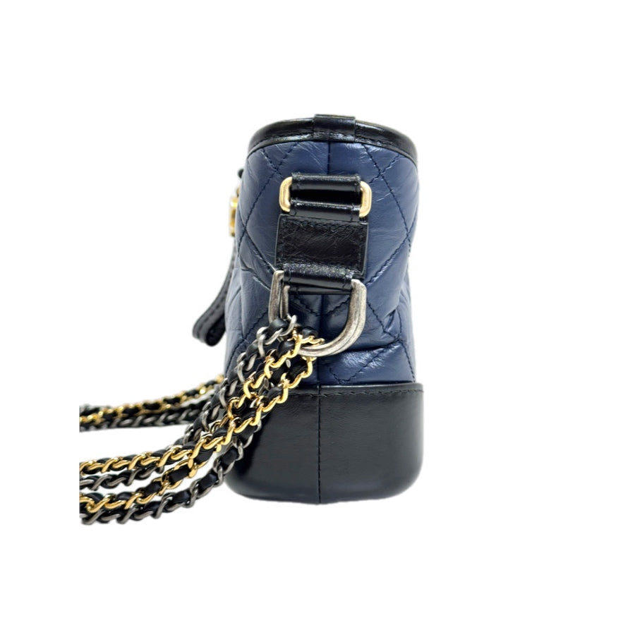 Chanel Gabrielle Small Navy/ Black