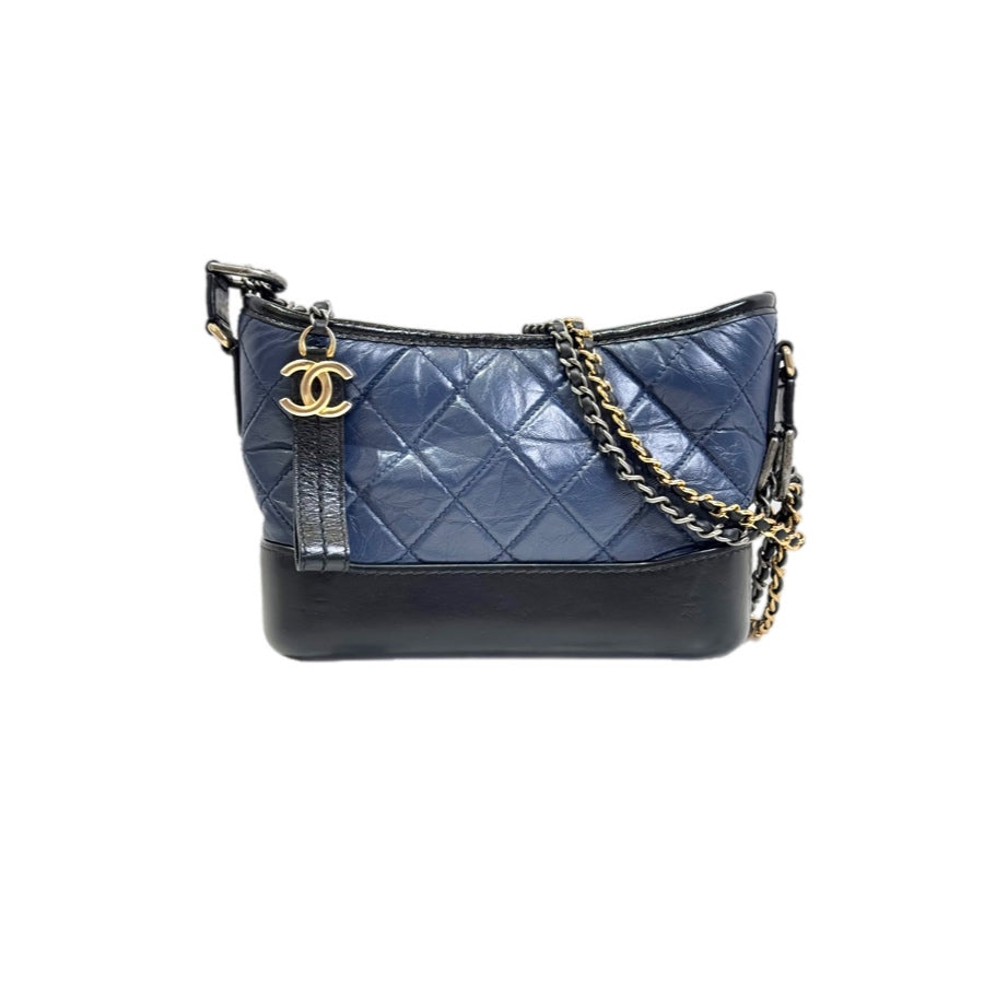 Chanel Gabrielle Small Navy/ Black