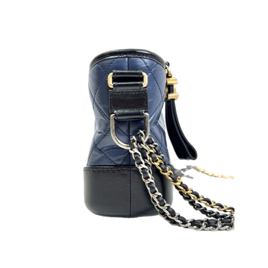 Chanel Gabrielle Small Navy/ Black