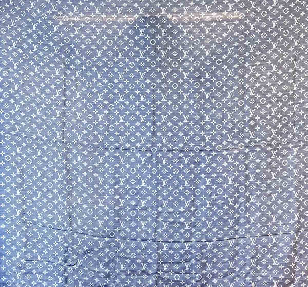 Louis Vuitton Shawl Monogram Blue Denim