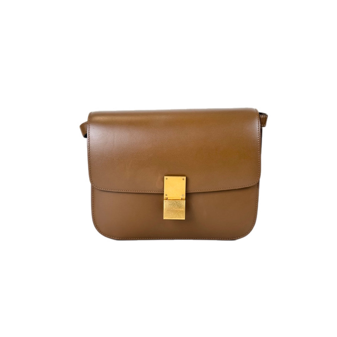 Celine Medium Classic Box Bag Brown