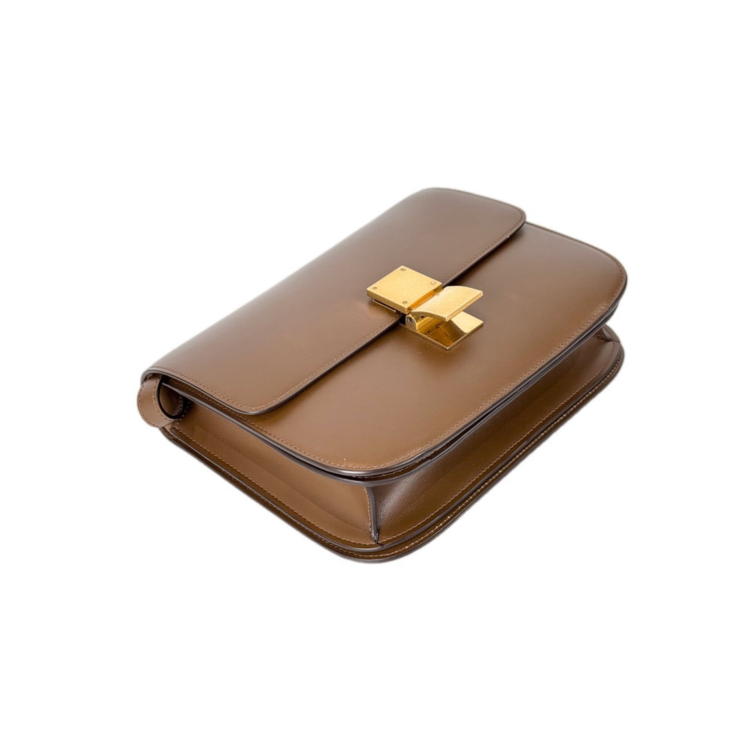 Celine Medium Classic Box Bag Brown