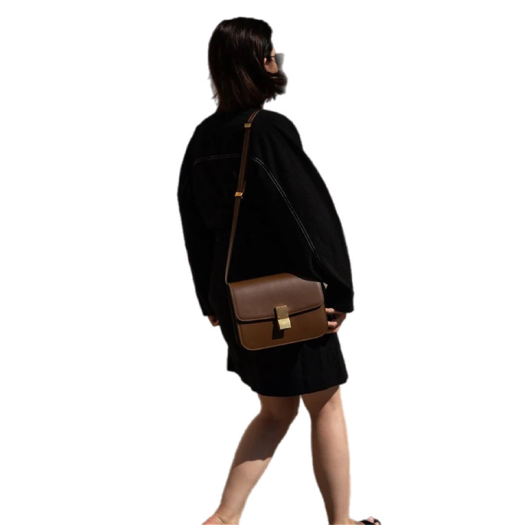 Celine Medium Classic Box Bag Brown