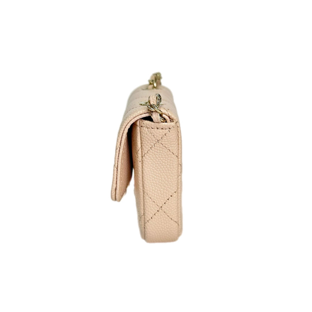 Chanel Caviar Beige Micro Chain Belt Bag