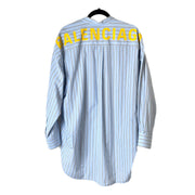 Balenciaga Clothing Blue Strip Shirt Longsleeves #36