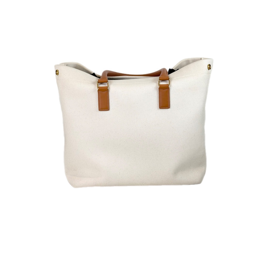 Celine Canvas Tote Bag Cream