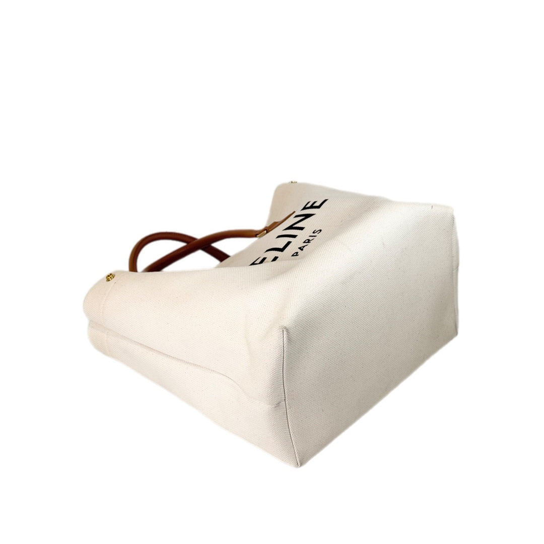 Celine Canvas Tote Bag Cream