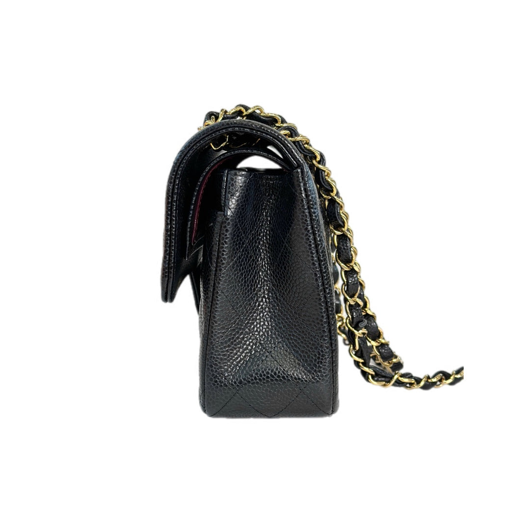 Chanel Classic Flap Black/Gold Small Caviar Bag