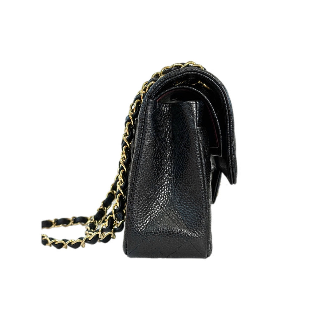 Chanel Classic Flap Black/Gold Small Caviar Bag