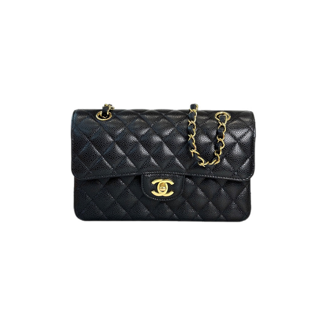Chanel Classic Flap Black/Gold Small Caviar Bag