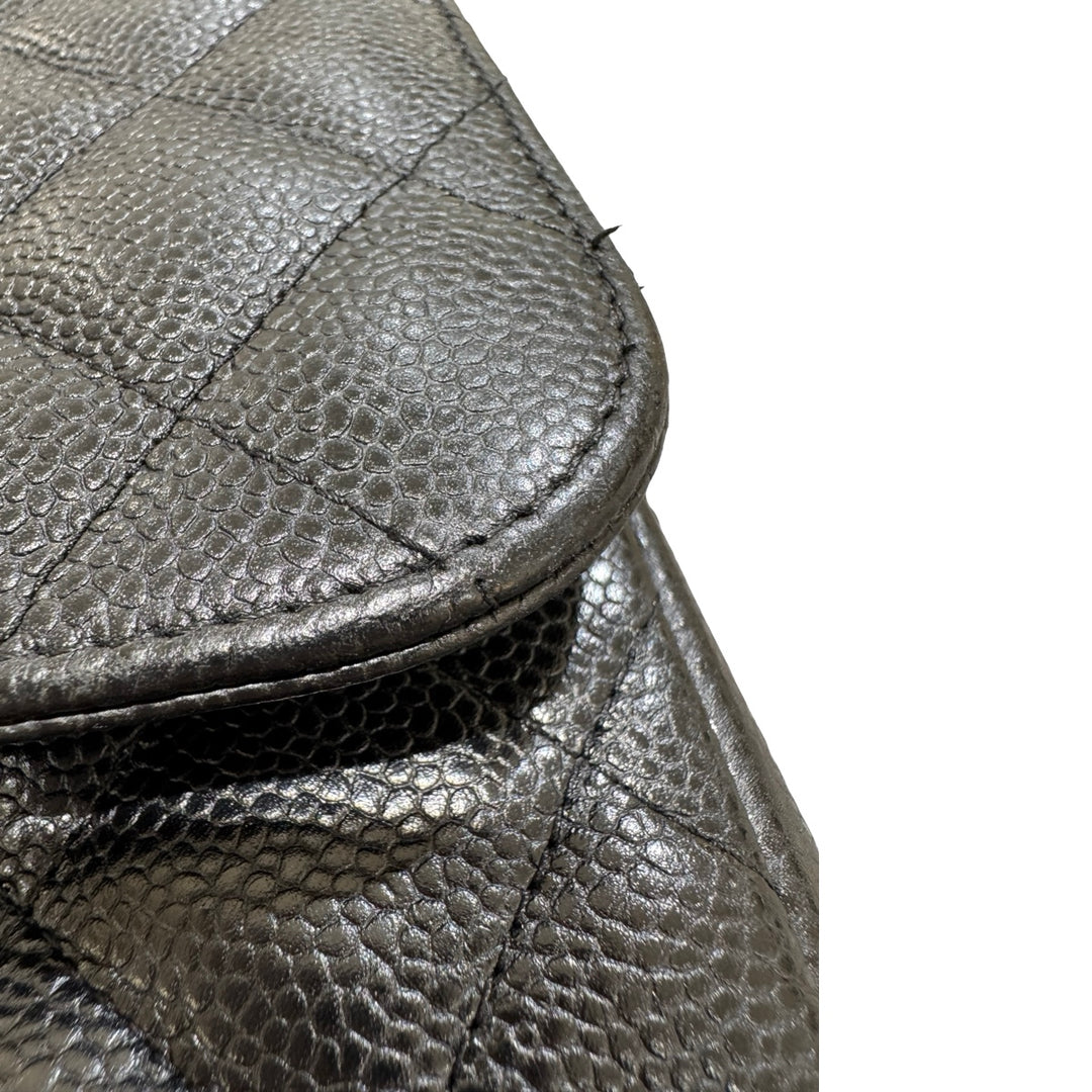 Chanel Black Classic Flap Jumbo Bag