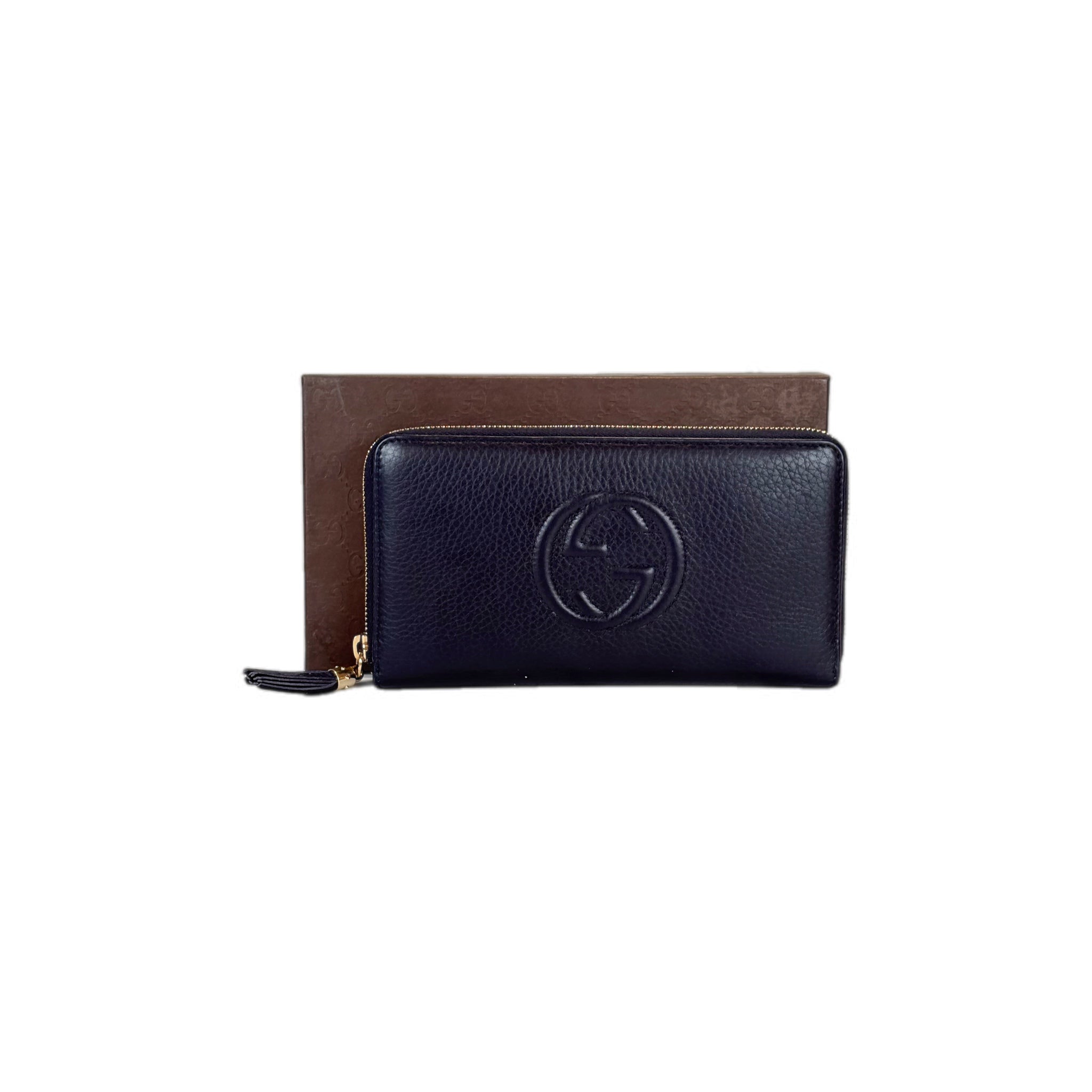 Gucci Accessories Dark Blue Zip Wallet