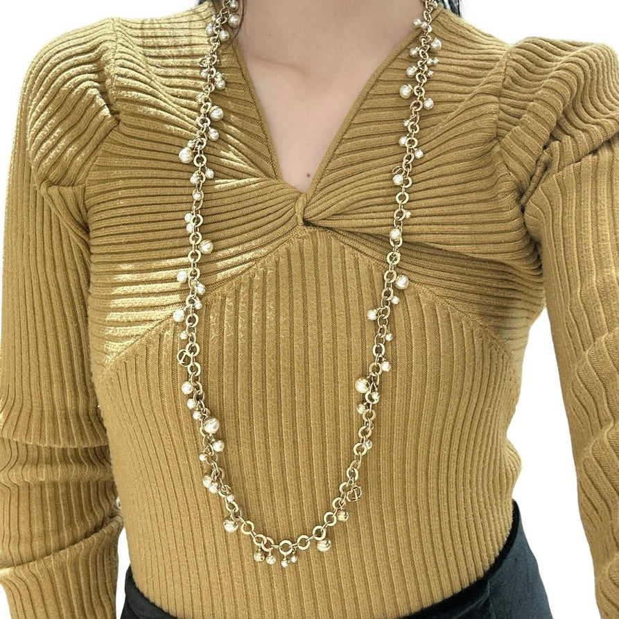 Dior Pearl Long Necklace/Belt 90CM
