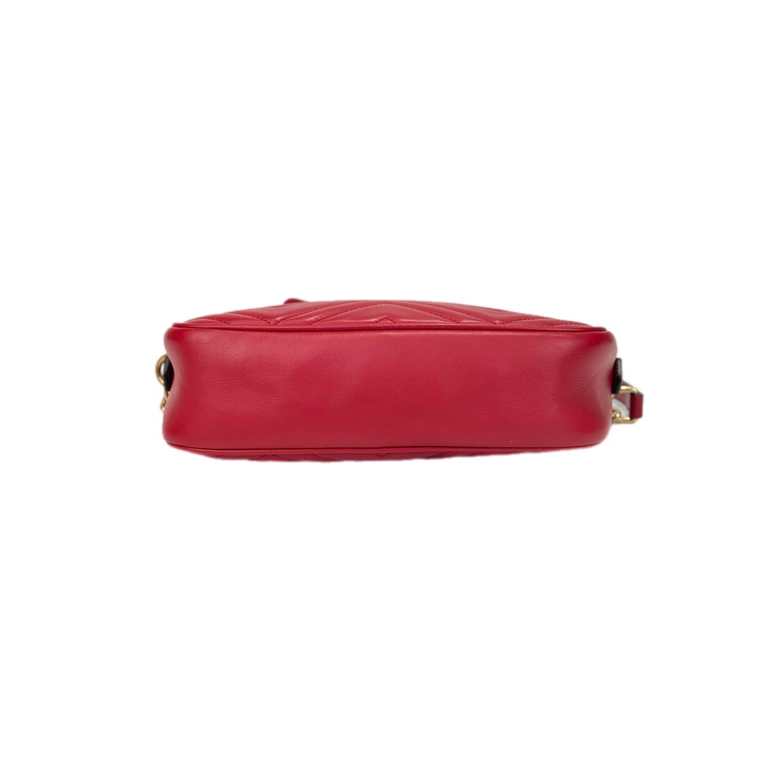 Gucci Marmont Small Red Camera Bag