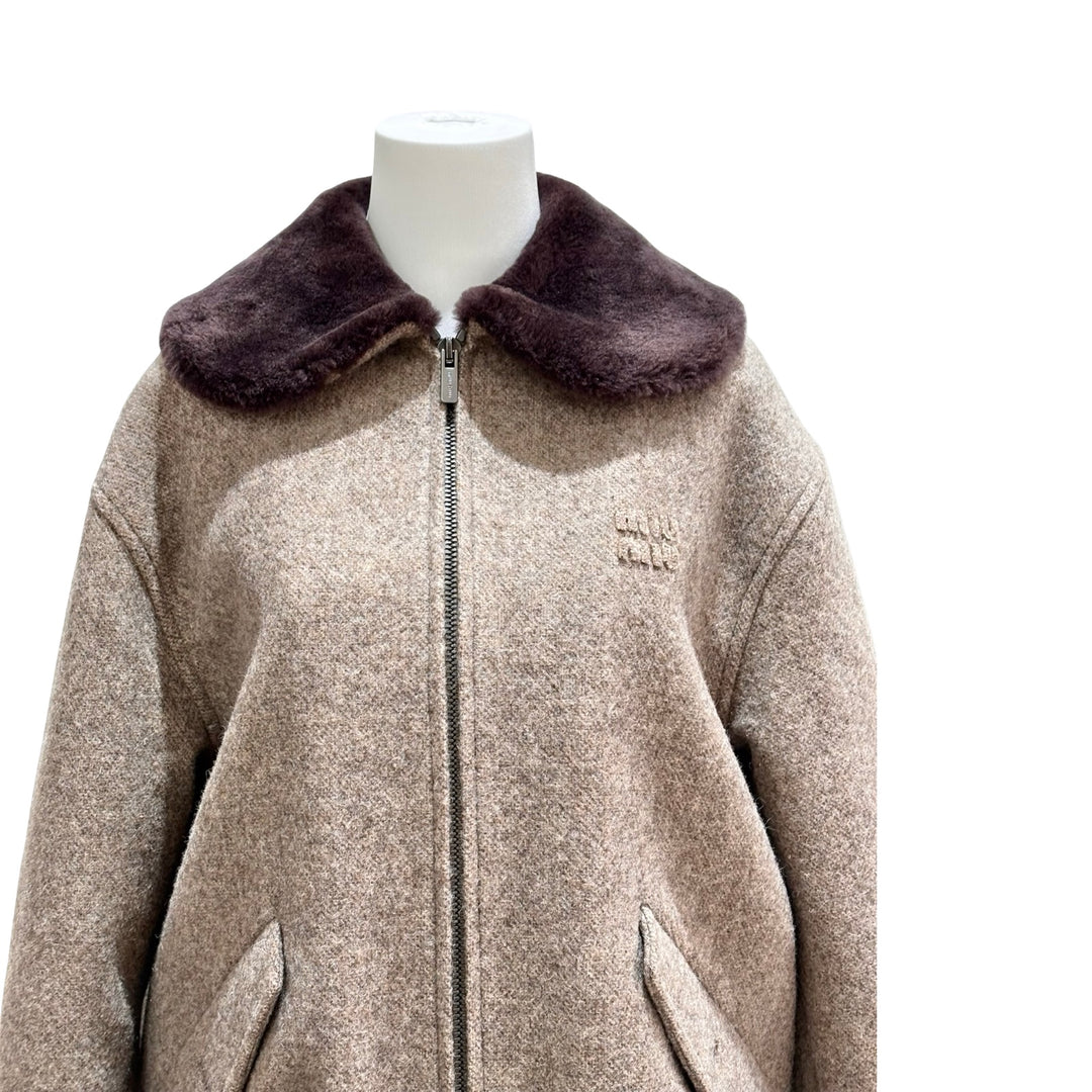 Miumiu Shetland Wool Jacket #40