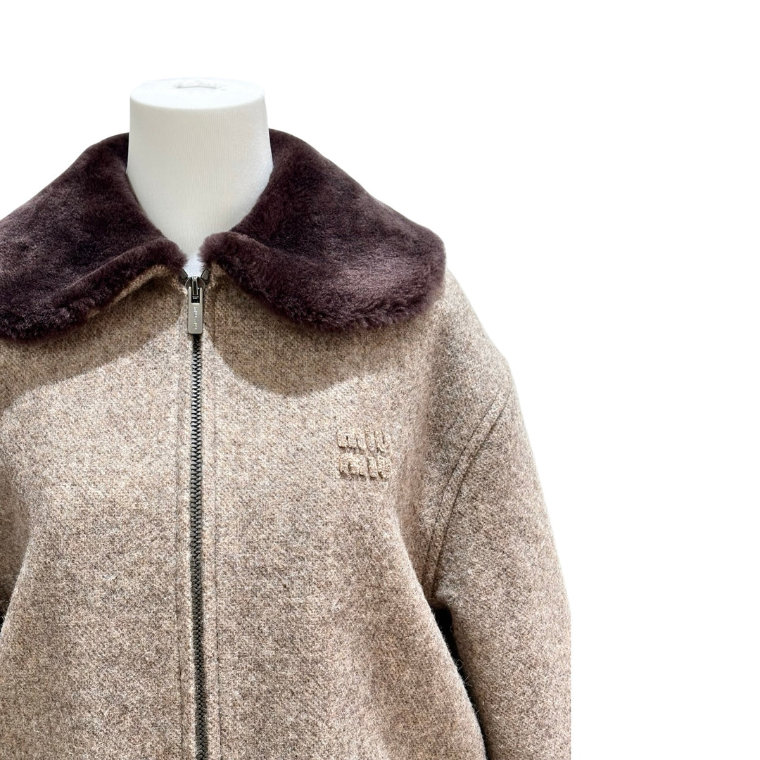 Miumiu Shetland Wool Jacket #40