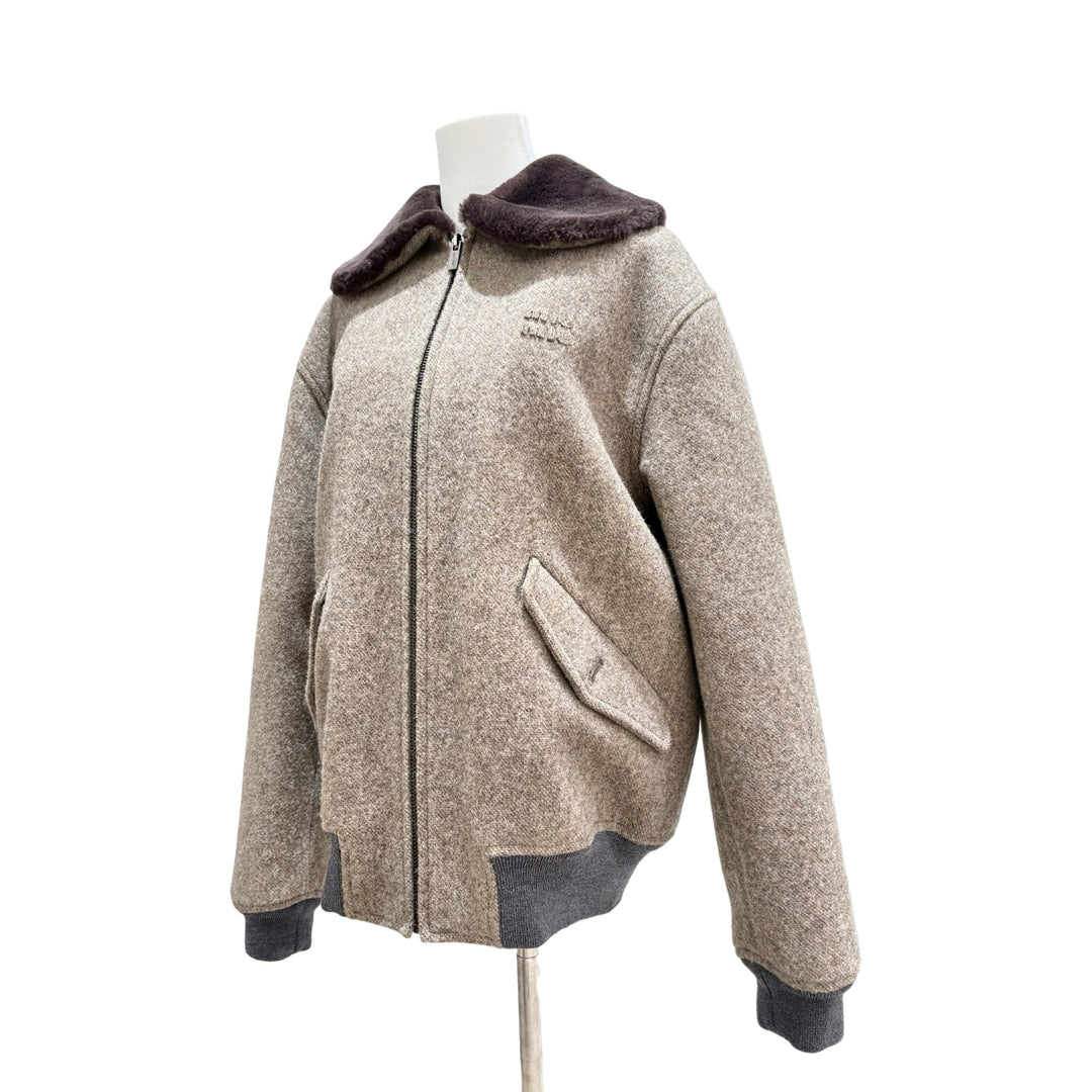 Miumiu Shetland Wool Jacket #40