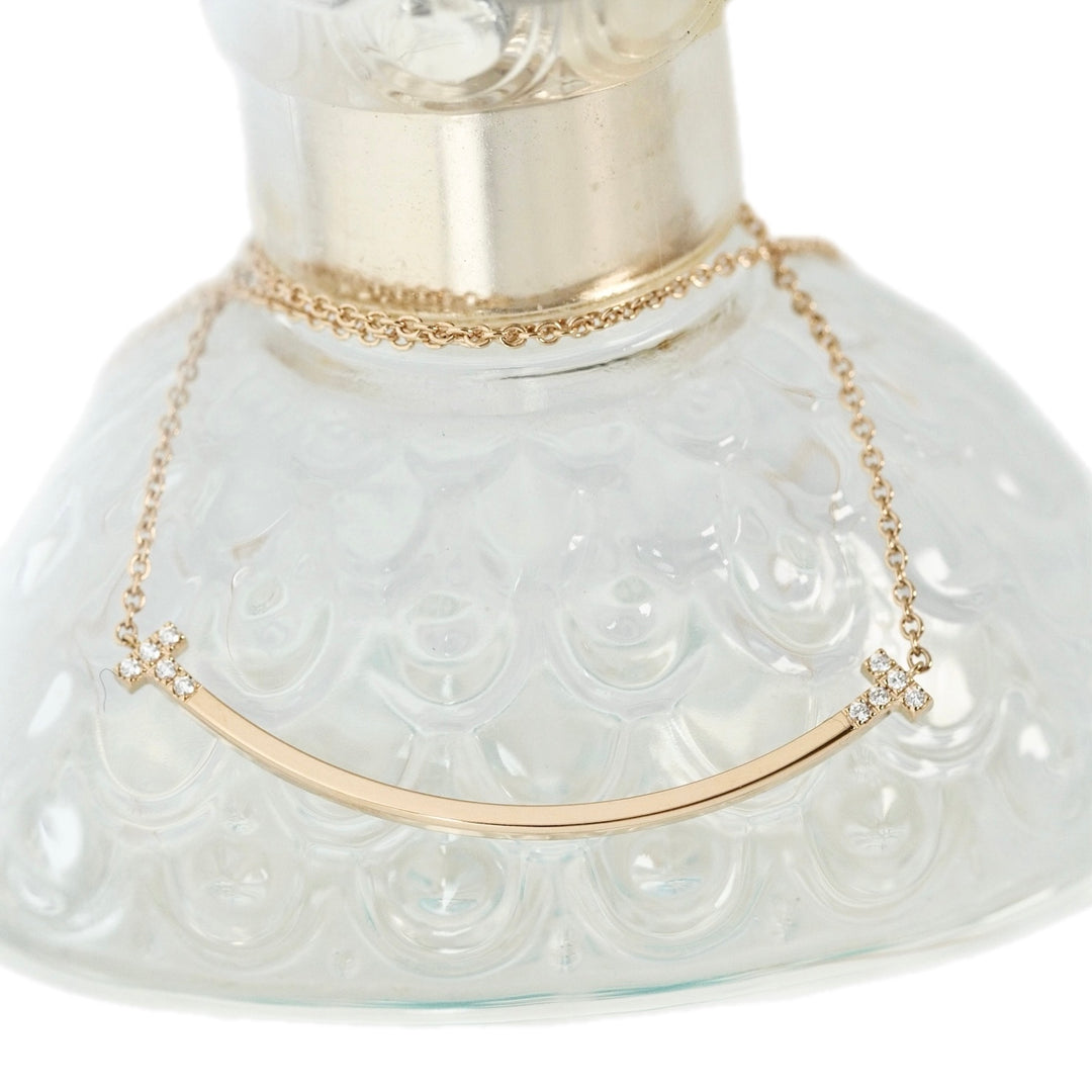 Tiffany Smile Necklace With Diamonds 18k Rose Gold