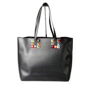 Fendi Rainbow Stud Tote Black Medium Bag