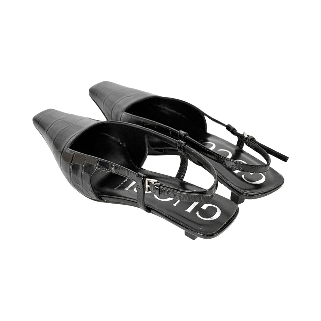 Gucci Black Leather Shoes #36
