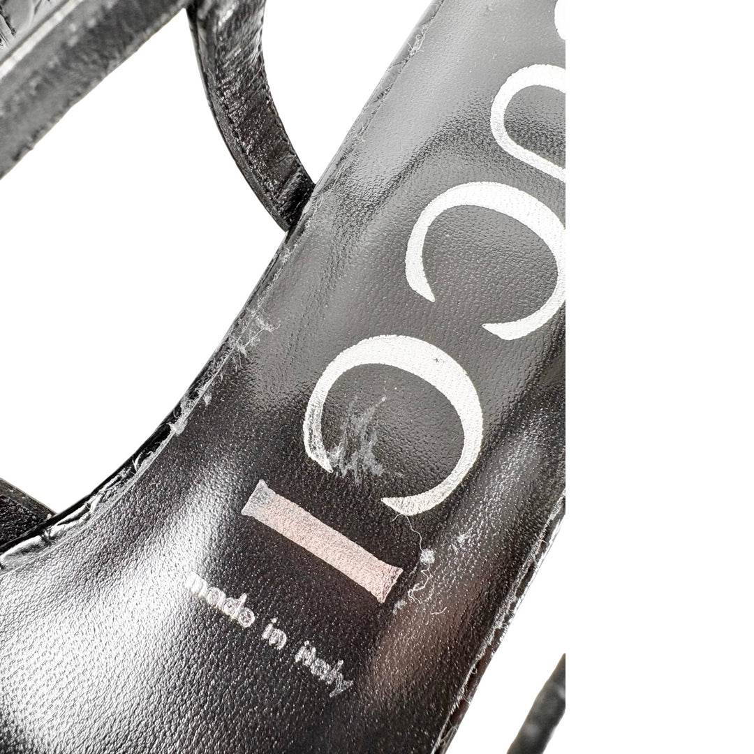 Gucci Black Leather Shoes #36