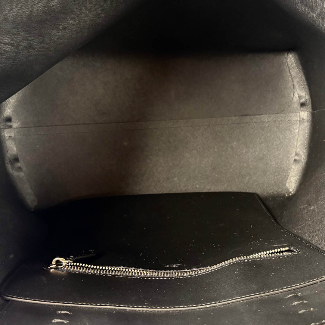 Fendi Rainbow Stud Tote Black Medium Bag