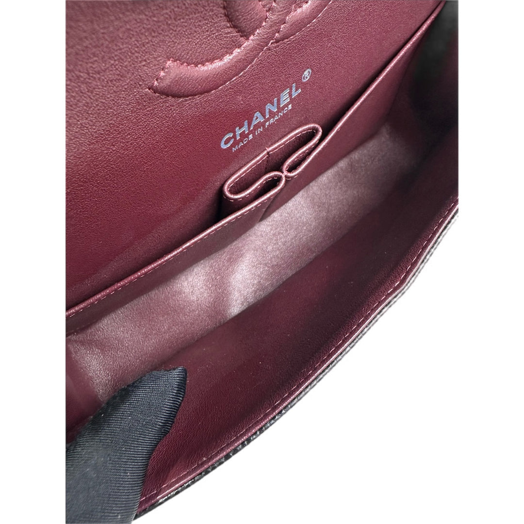 Chanel Classic Flap Medium Black/Silver Caviar Bag