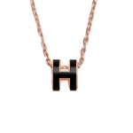 Hermes Black Mini H Pop Necklace - Jiaxyk
