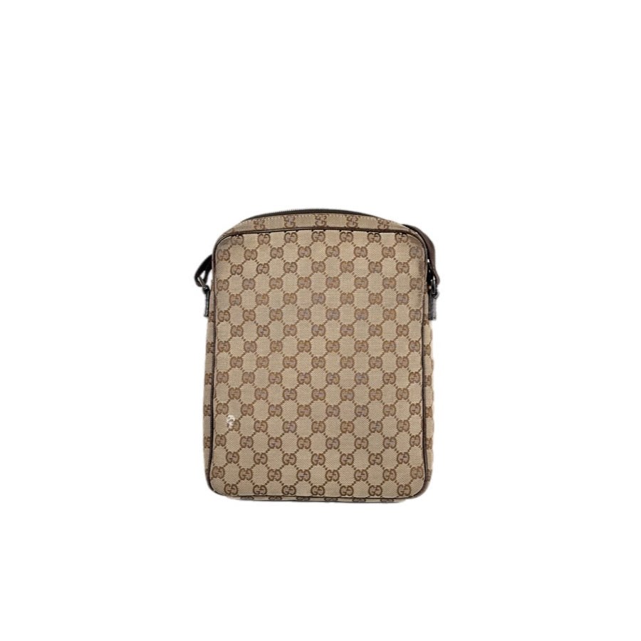 Gucci Shoulder Bag Canvas Brown
