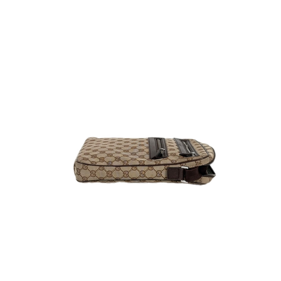 Gucci Shoulder Bag Canvas Brown