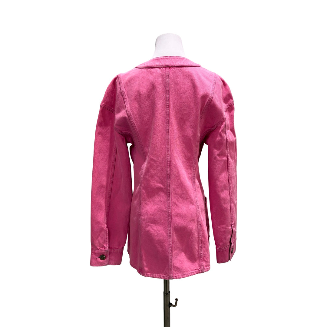 Chanel Denim Pink Long Jacket#38