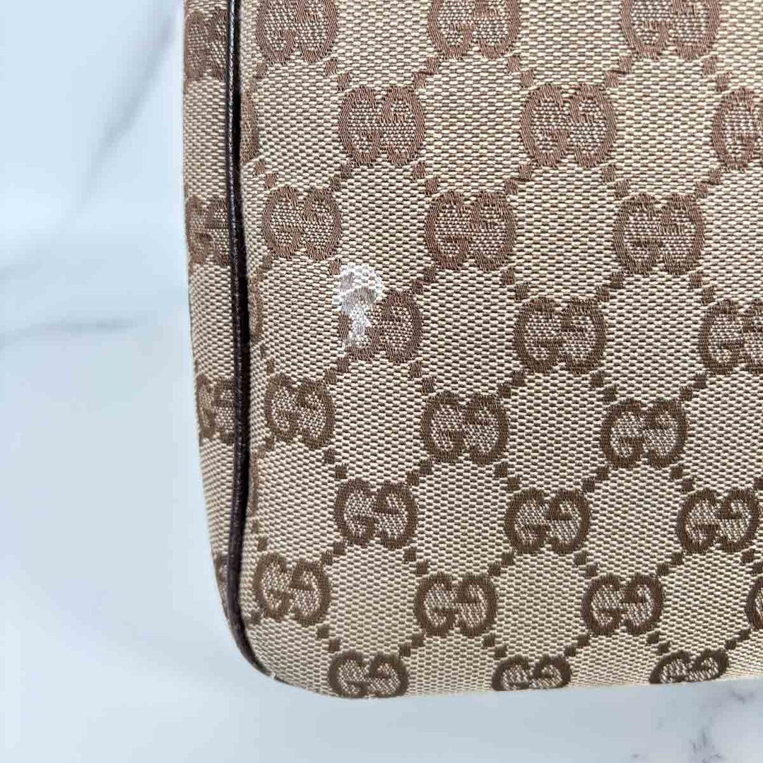 Gucci Shoulder Bag Canvas Brown