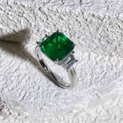 Natural Emerald Ring D3.40ct d0.623ct. 18K Columbia GRS Muzo Minor
