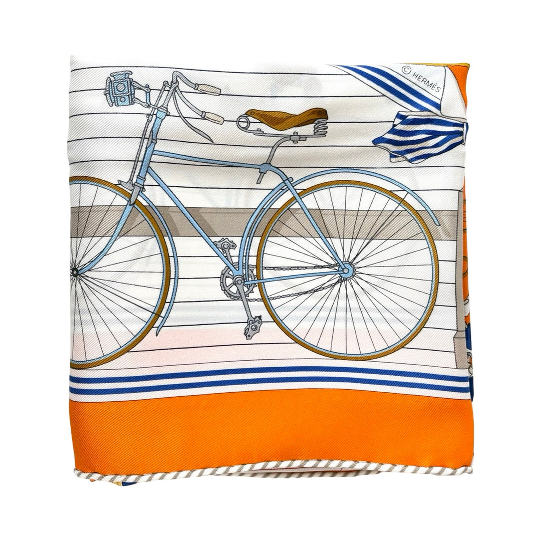 Hermes Orange Silk Scarf 70cm