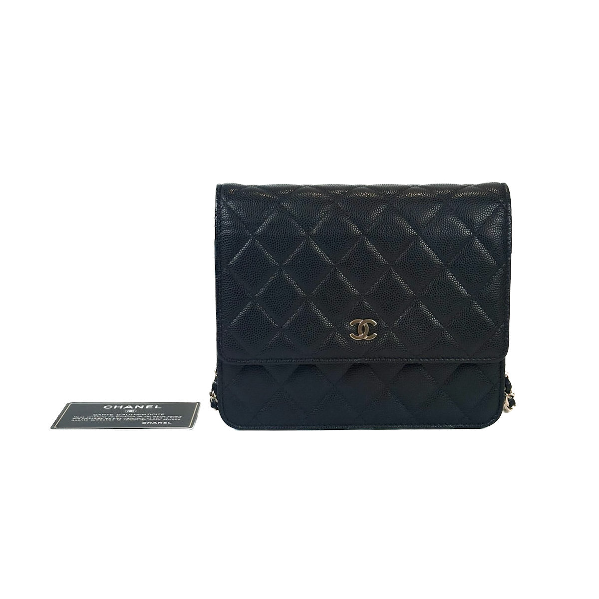 Chanel Classic Flap Woc Square Black Caviar