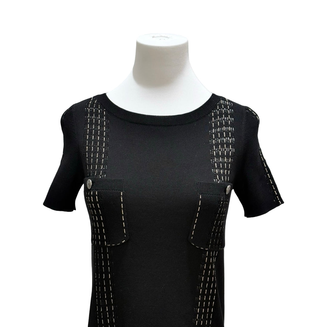 Chanel Coco Chanel Cuba - Petite robe noire à ceinture 34