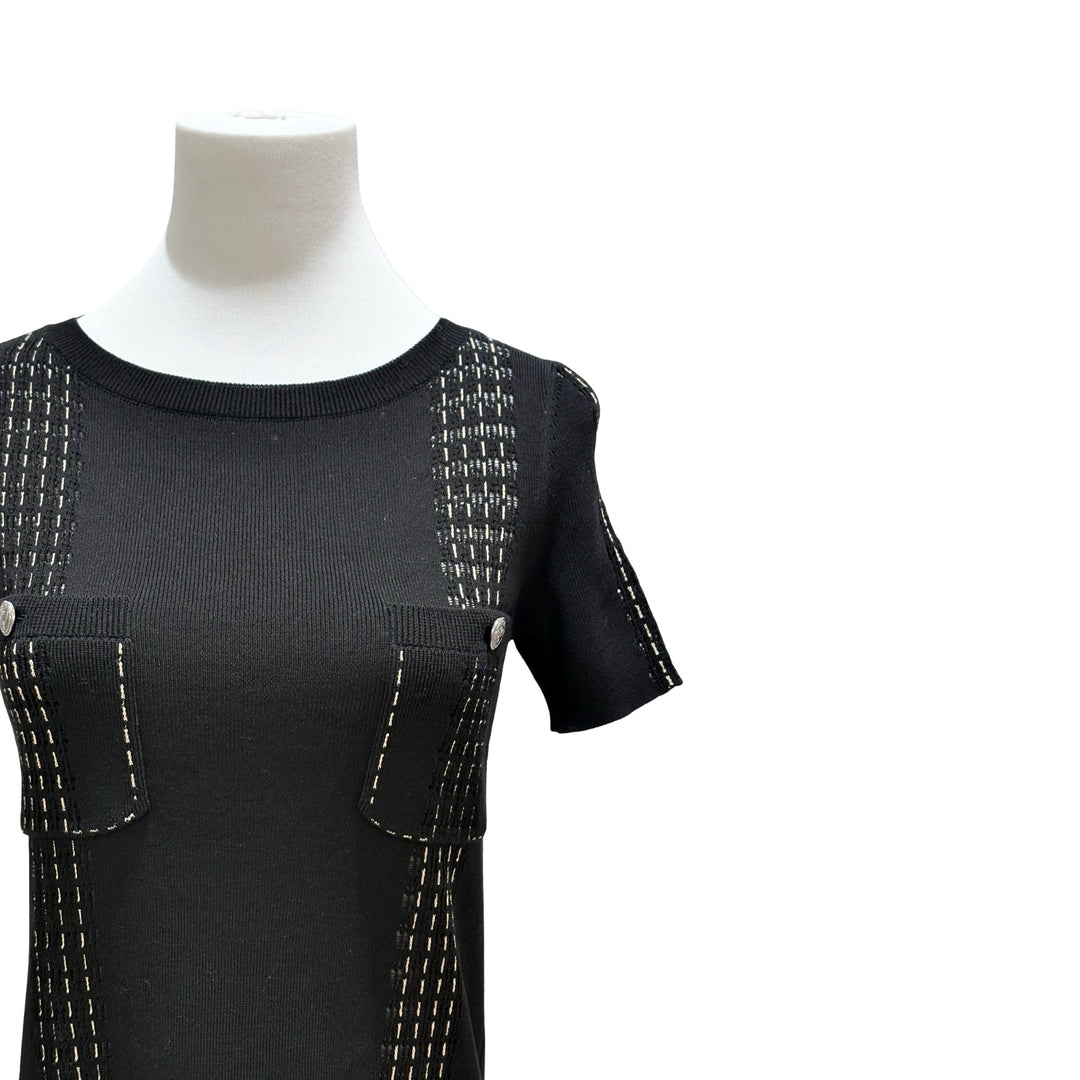 Chanel Coco Chanel Cuba - Petite robe noire à ceinture 34