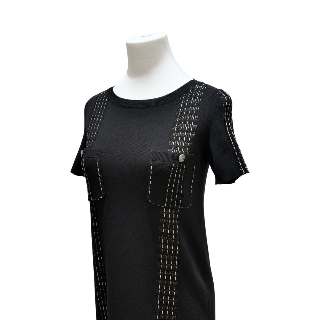 Chanel Coco Chanel Cuba - Petite robe noire à ceinture 34