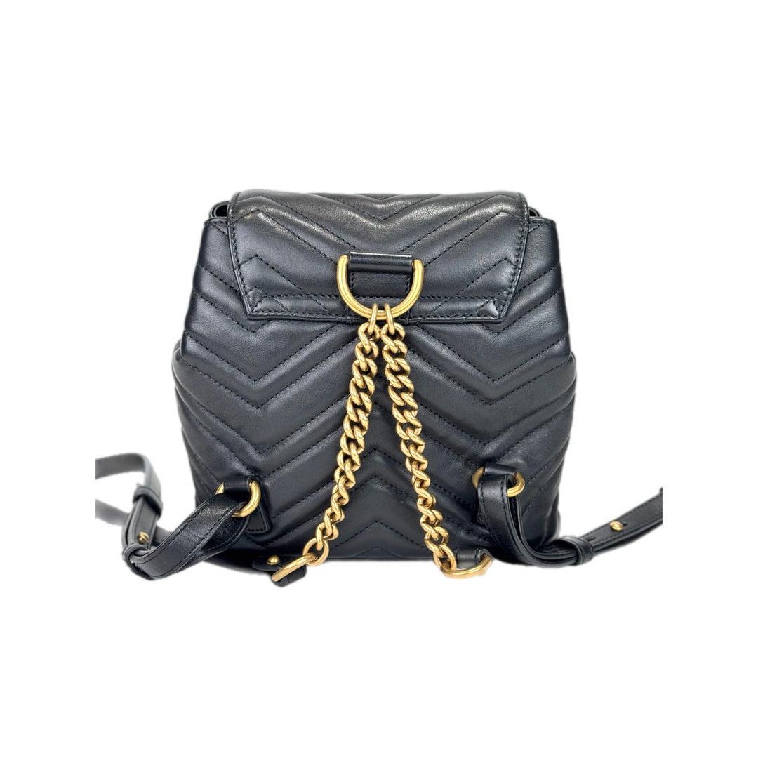Gucci Marmont Black Backpack Bag