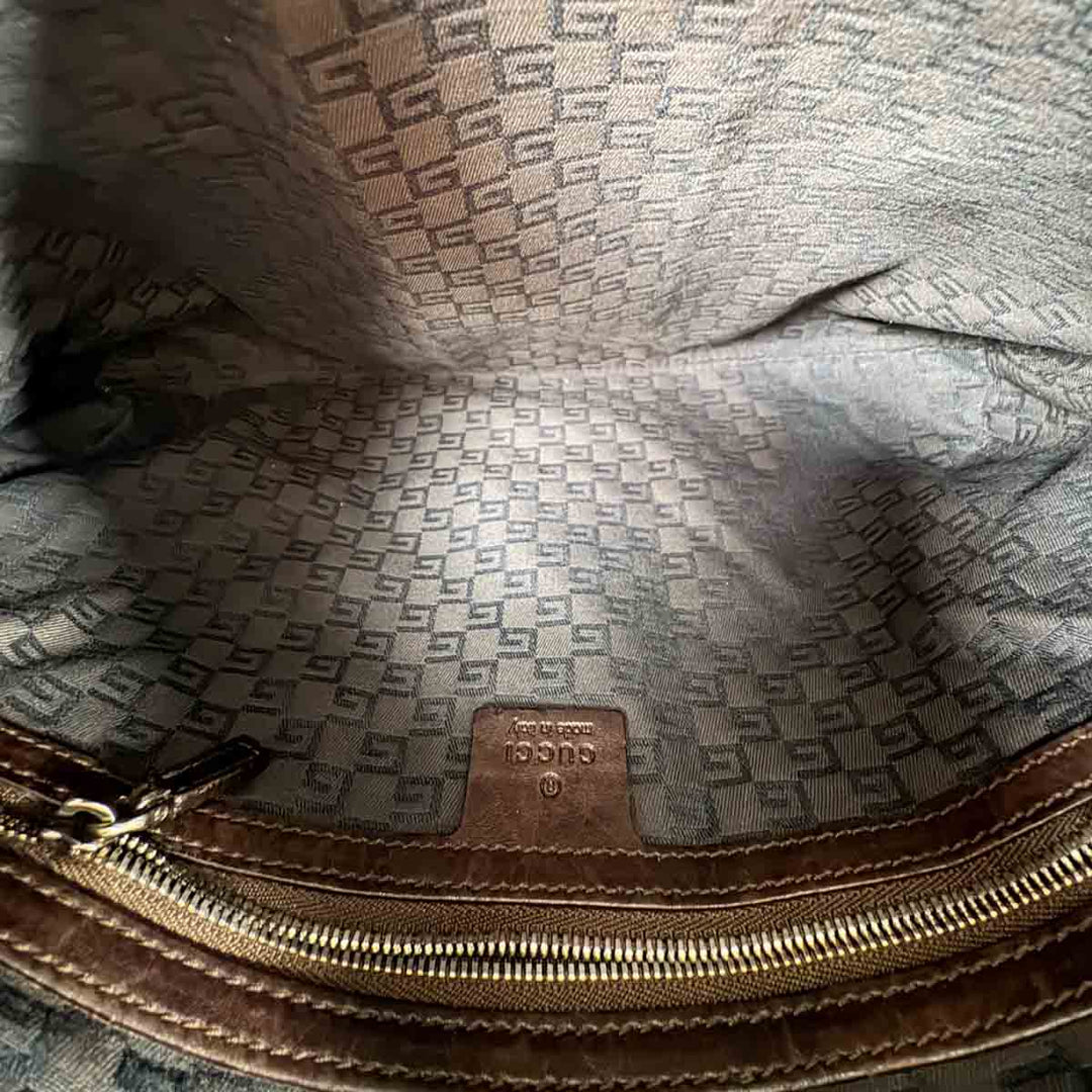 Gucci Beige Canvas Shoulder Bag