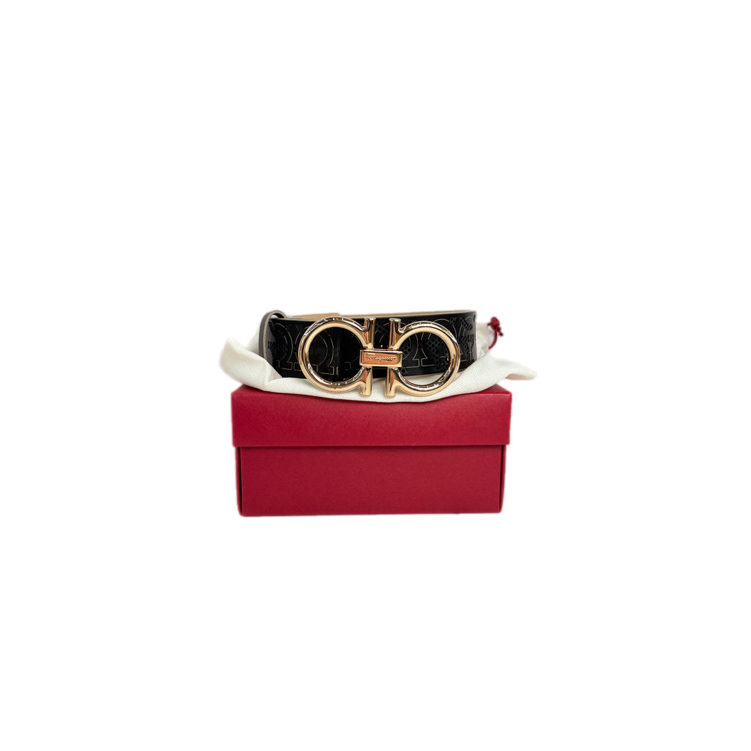 Ferragamo Leather Reversible Belt 90cm