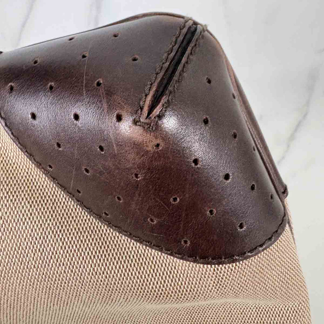 Gucci Beige Canvas Shoulder Bag