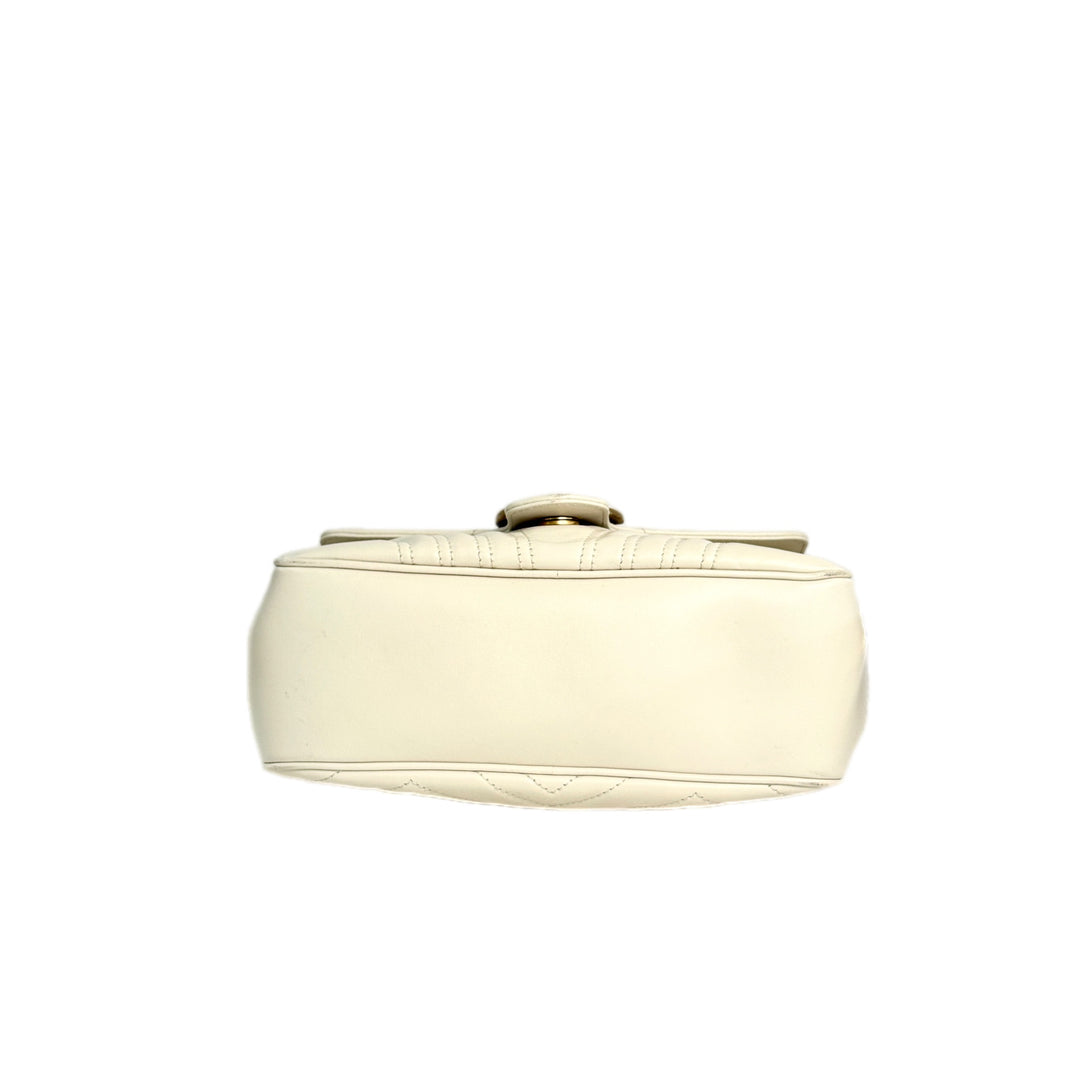 Gucci Marmont Camera White Bag