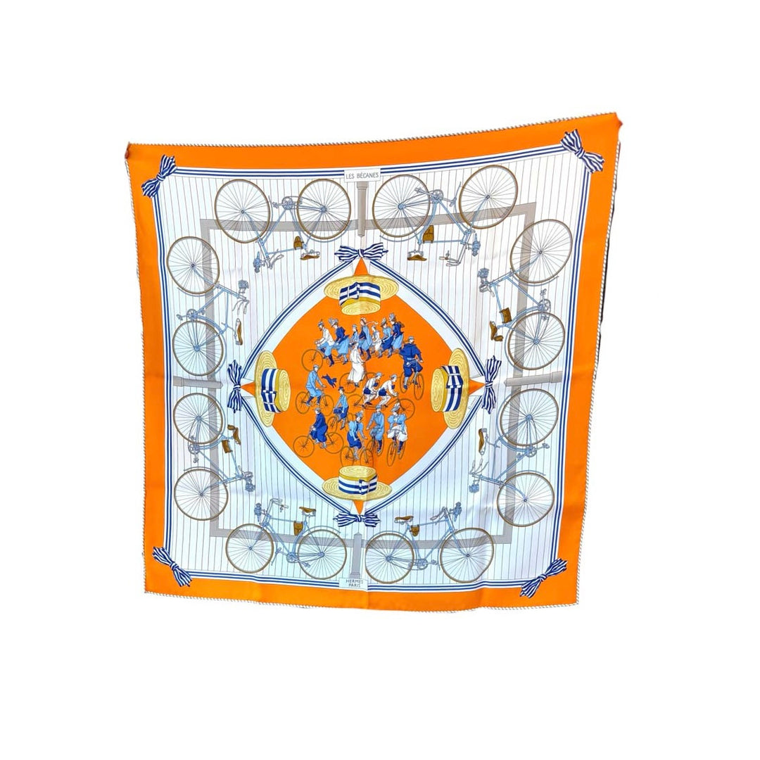 Hermes Orange Silk Scarf 70cm
