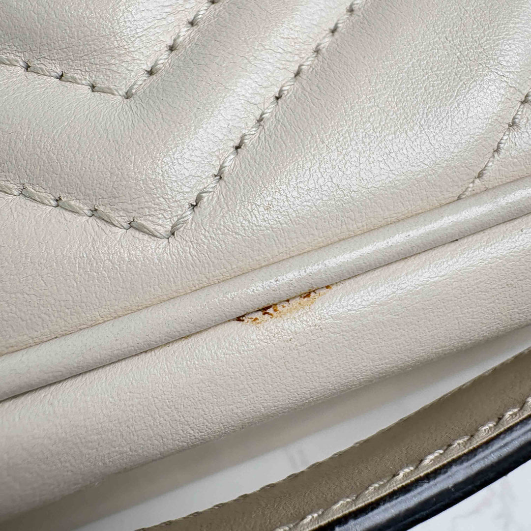Gucci Marmont Camera White Bag