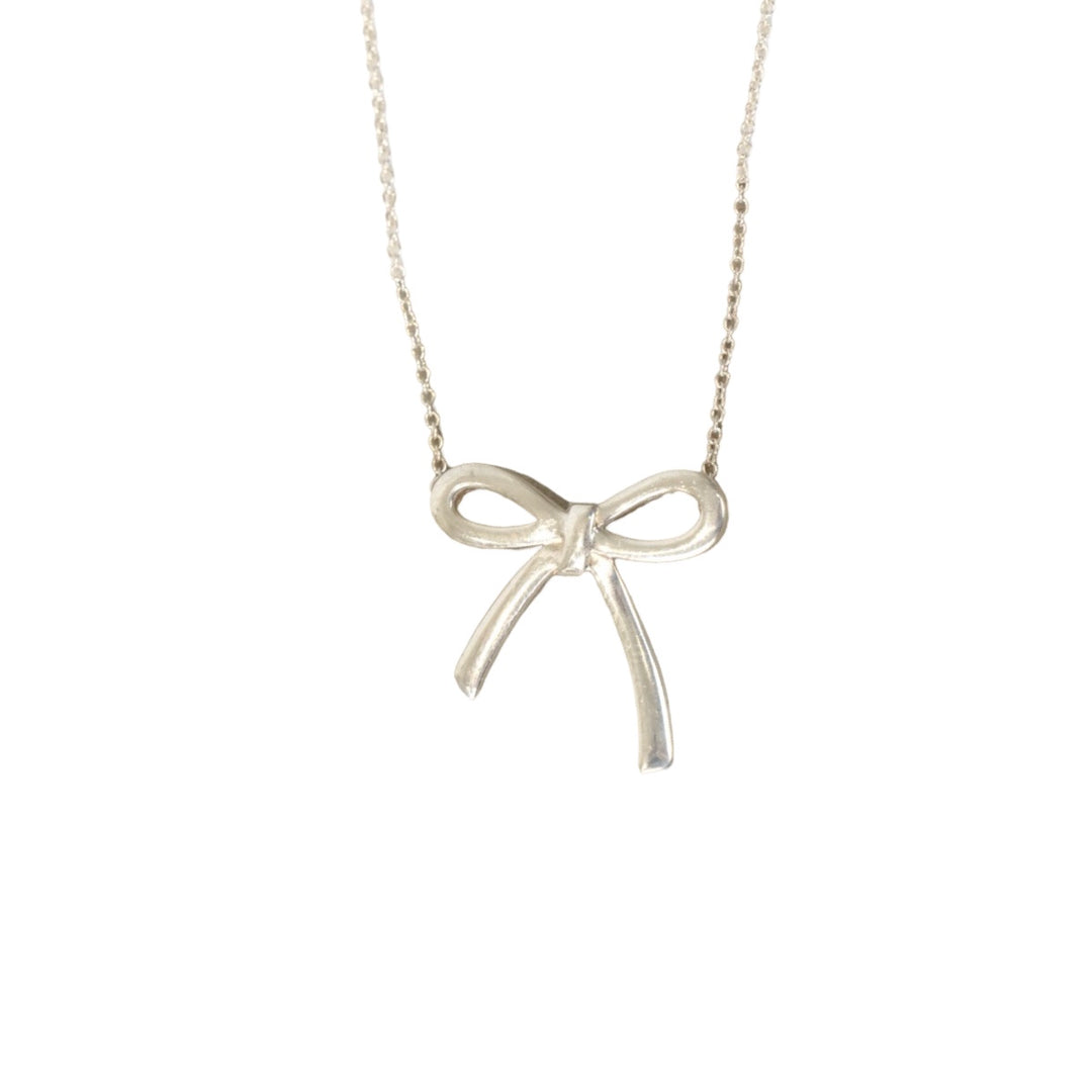 Tiffany & Co Paloma Picasso Sterling Silver Bow Necklace