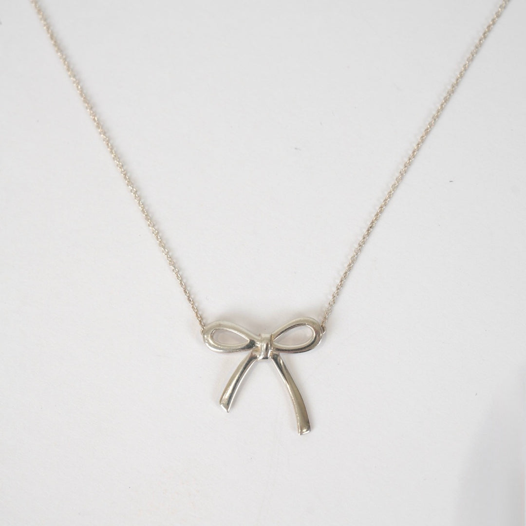 Tiffany & Co Paloma Picasso Sterling Silver Bow Necklace
