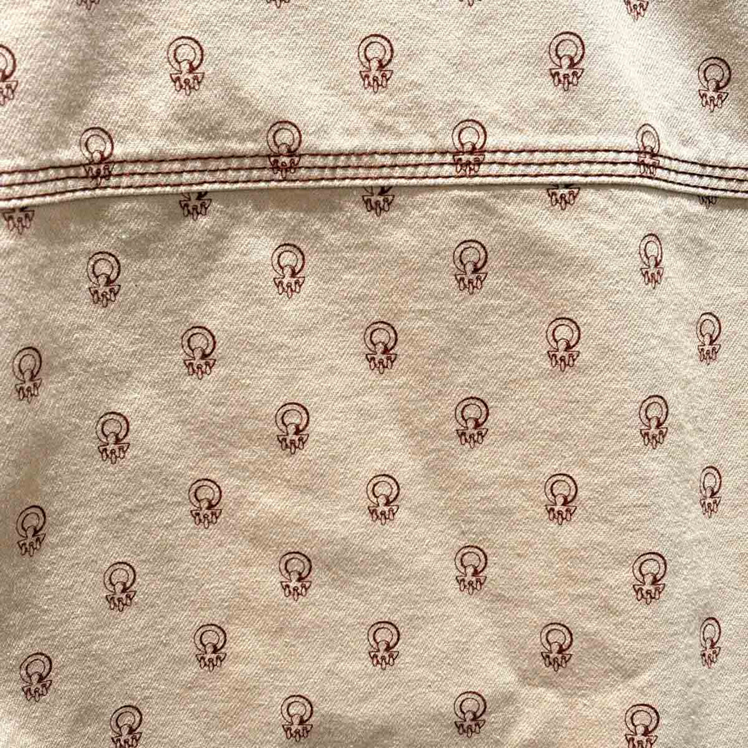 Hermes Cliquetis Sport Beige Denim Jacket #34